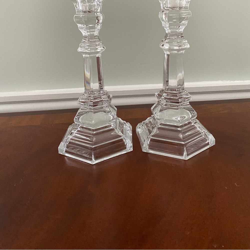 Tiffany vintage set of 2 Plymouth 8 inch candlesticks. - Picture 2 of 6
